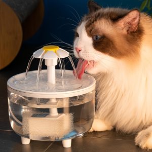 Flower Cat Water Fountain – Crazy Cat Ladies