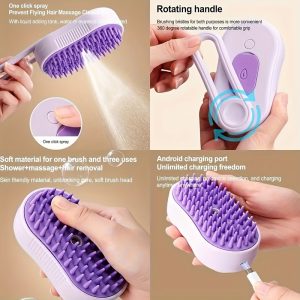 Rechargeable Foldable Steam Brush – Crazy Cat Ladies