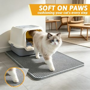 Double-Layer Honeycomb Litter Trapping Mat – Crazy Cat Ladies