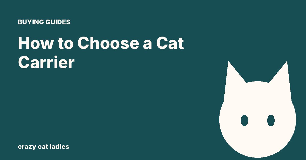 How to Choose a Cat Carrier – Crazy Cat Ladies